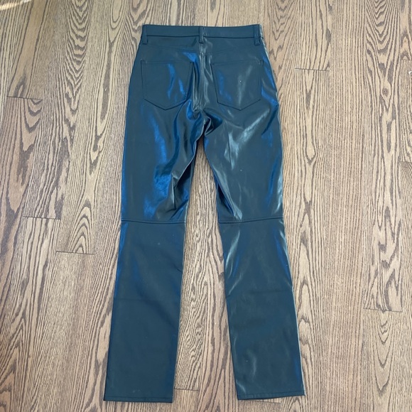 NWOT Faux leather pant sz 8 tall black - Picture 5 of 6